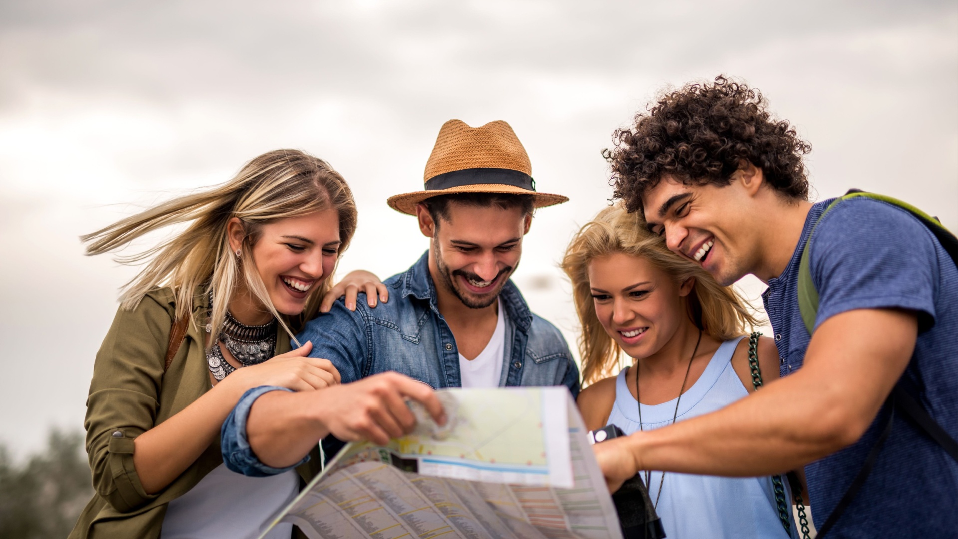 A TourGreece guide leading travellers on a private tour in Greece